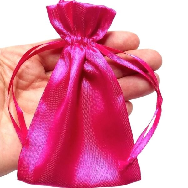 10 Sacos de Cetim Pink 08x10cm